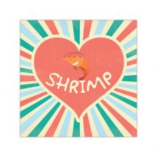 I Love Shrimp Sticker